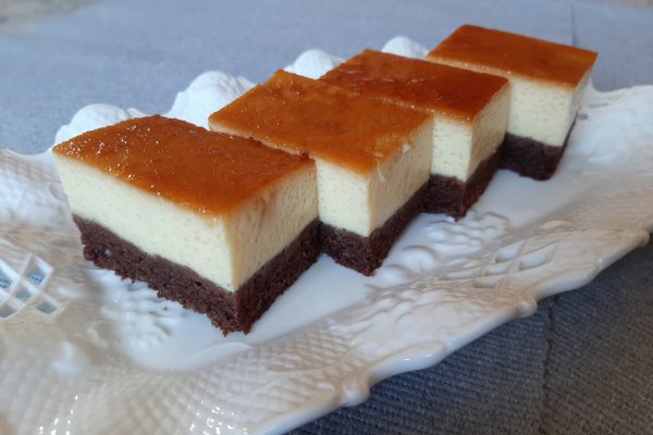 Prajitura cu crema de zahar ars